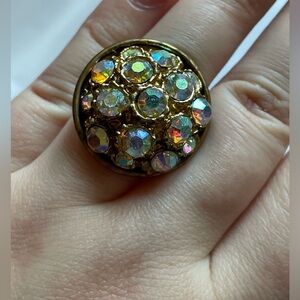 Rhinestone Statement Ring
